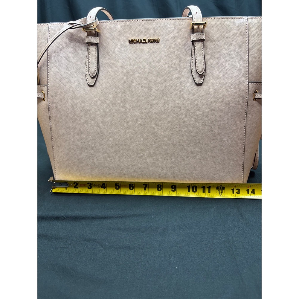 Michael Kors Gilly Large Drawstring Travel Tote Powder Blush Leather 35S1G2GT7L - Picture 10 of 12